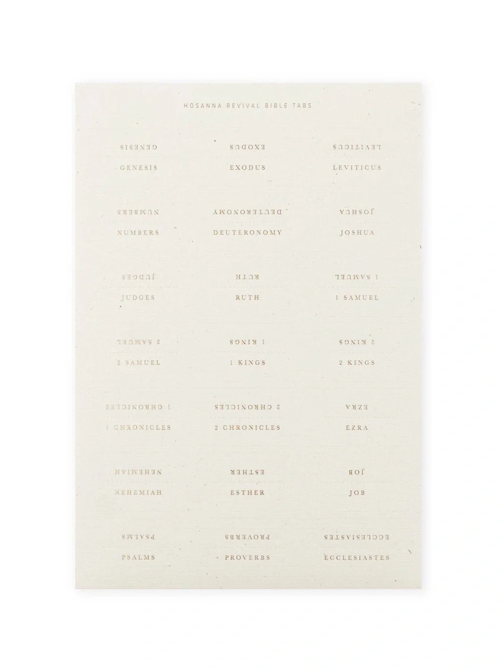 Hosanna Revival Gold Foiling Bible Tabs